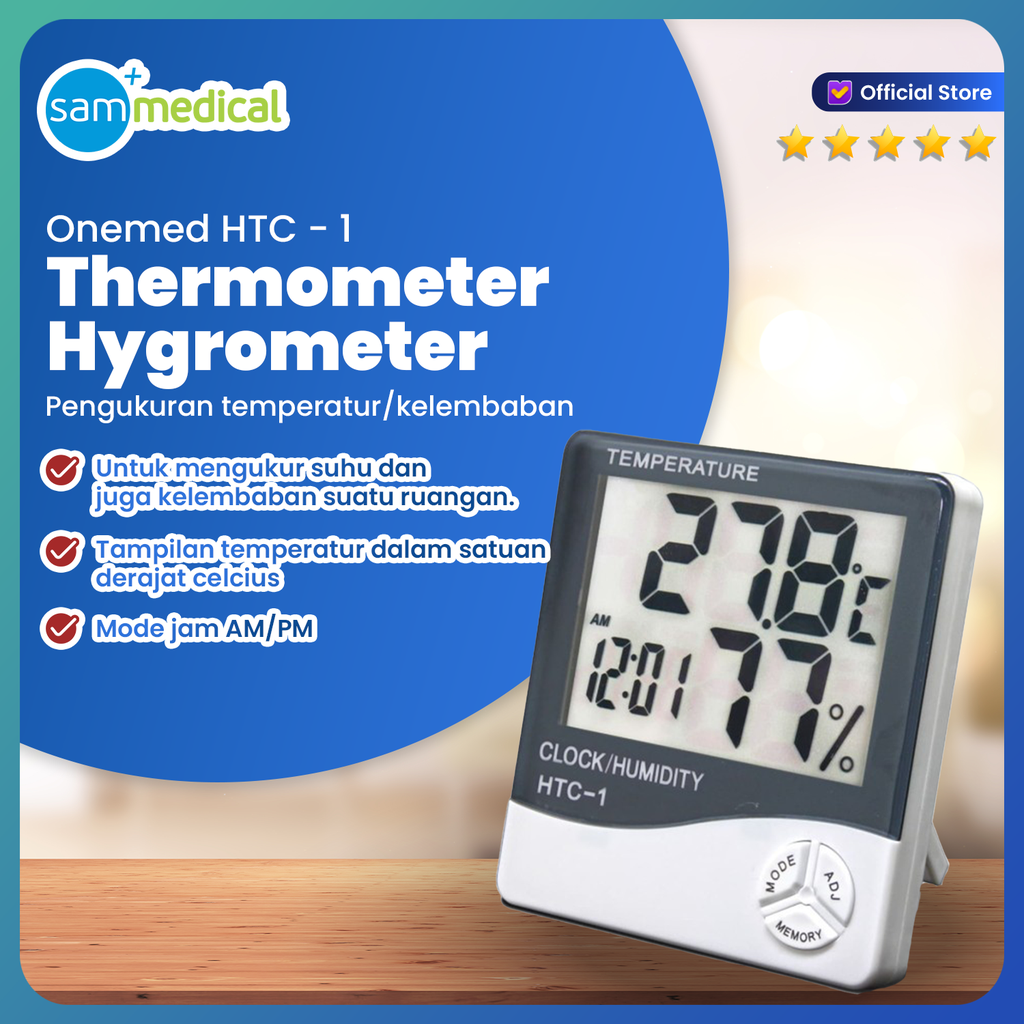 One Med Thermo Hygrometer HTC-1