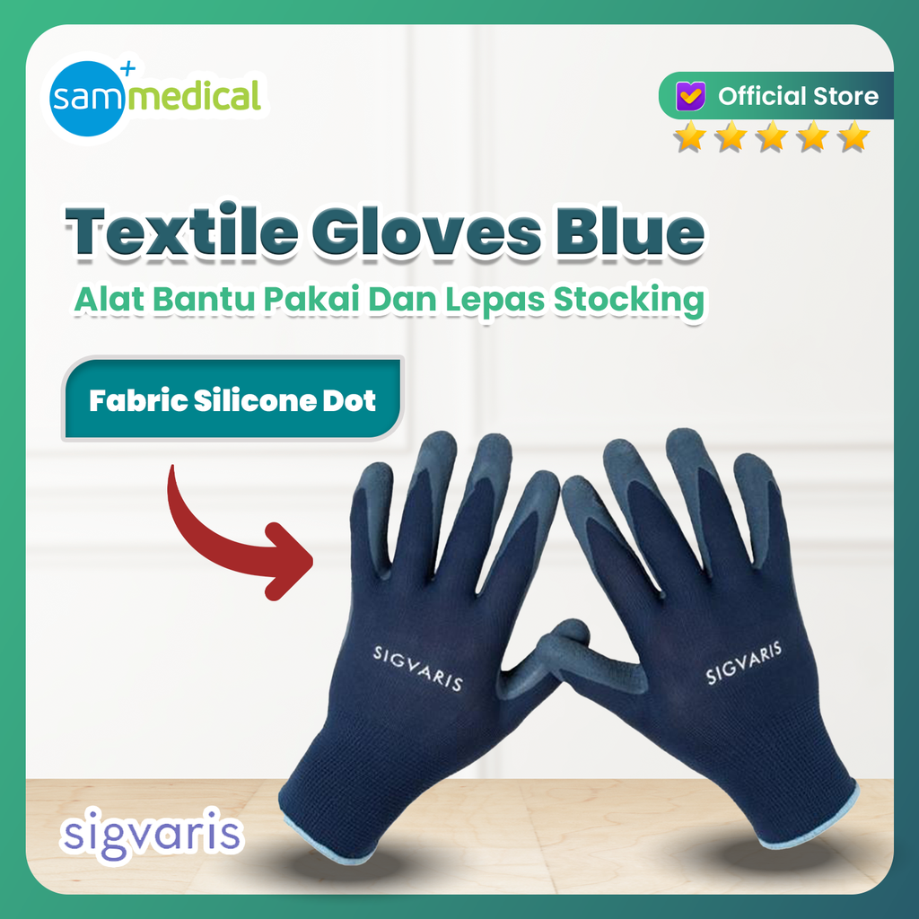 [120231127] Sigvaris Textile Gloves/Sarung Tangan Size M(87278)