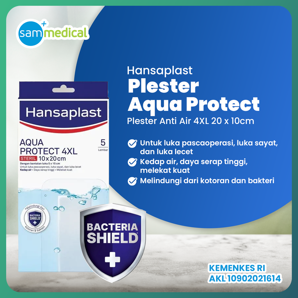 Hansaplast Aqua Protect Steril 4XL 10x20cm @pcs