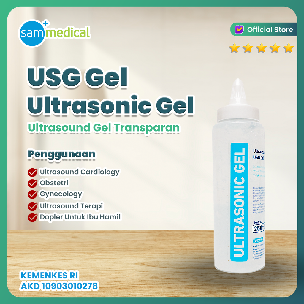 [120231202] One Med USG Gel / Ultrasonic Gel Transparant- 250ml