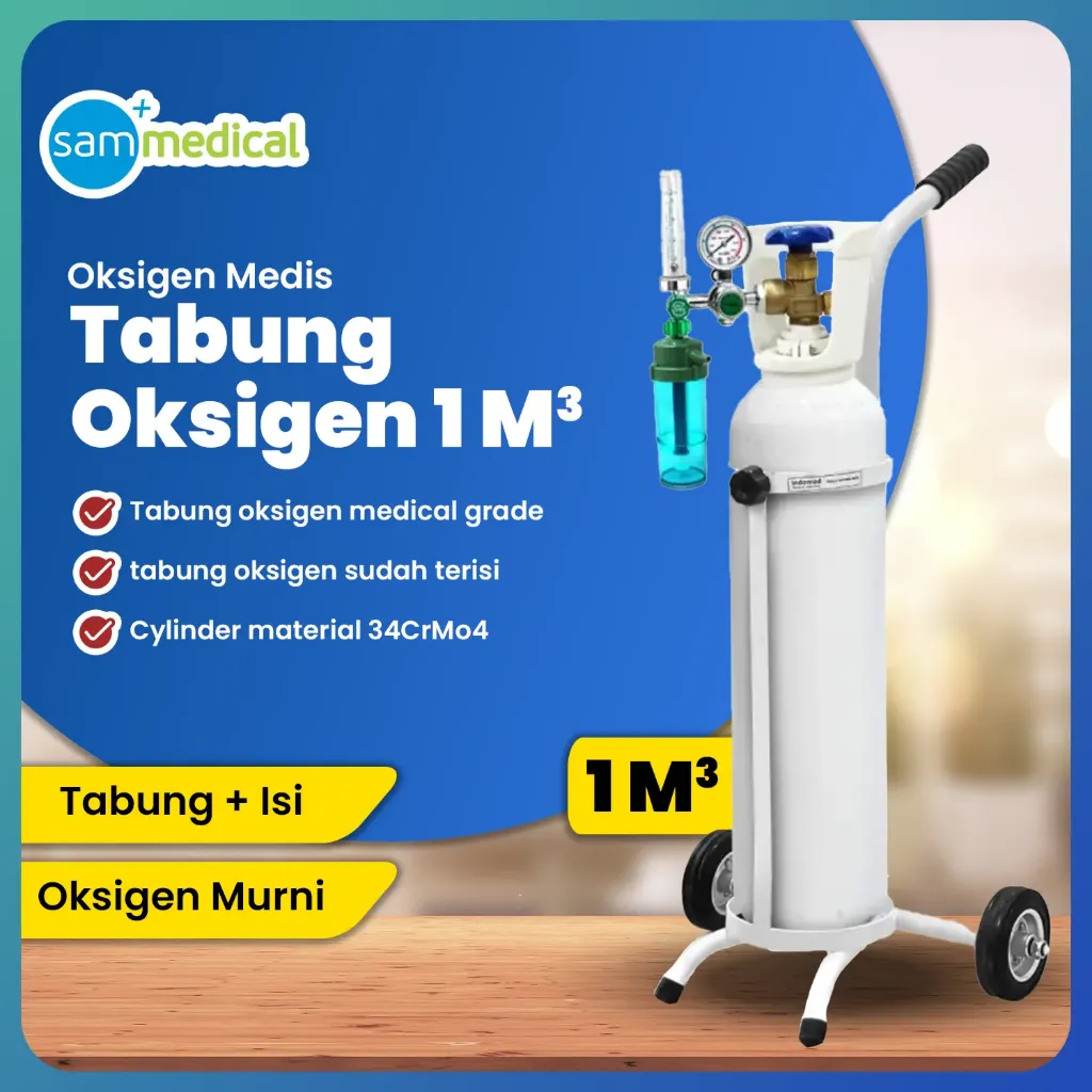 [120231220] Bundling tabung Oksigen 1m3 (GEA) Roda Kuat