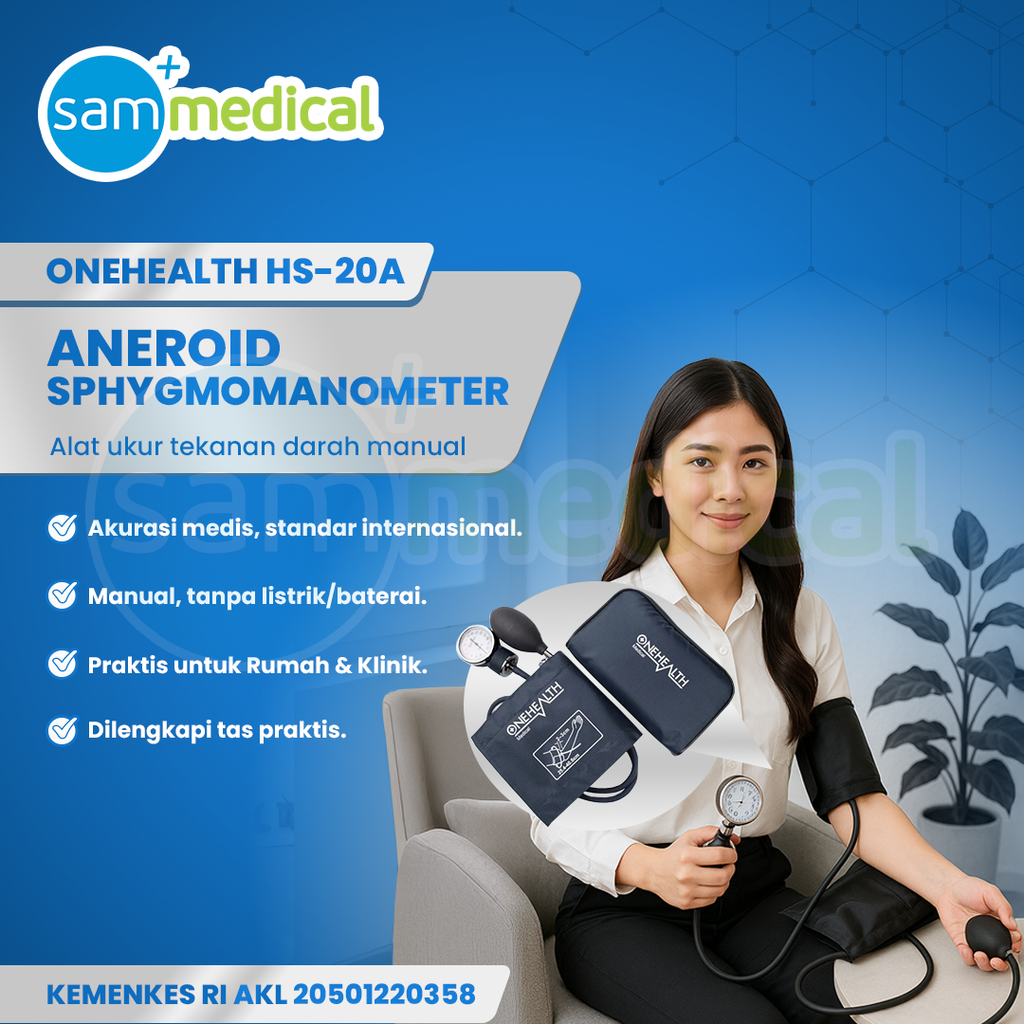 [120231223] One Health Tensimeter Aneroid HS-20A Black
