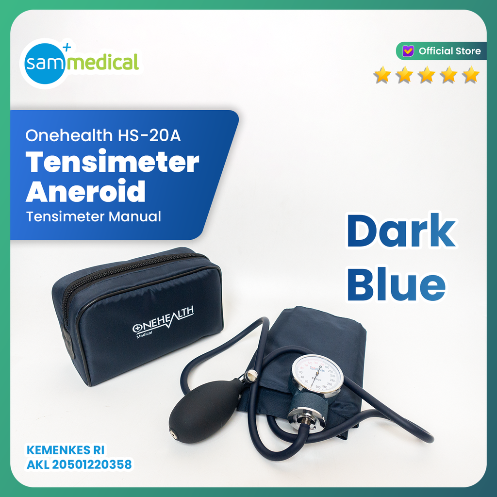 [120231225] One Health Tensimeter Aneroid HS-20A Darkblue