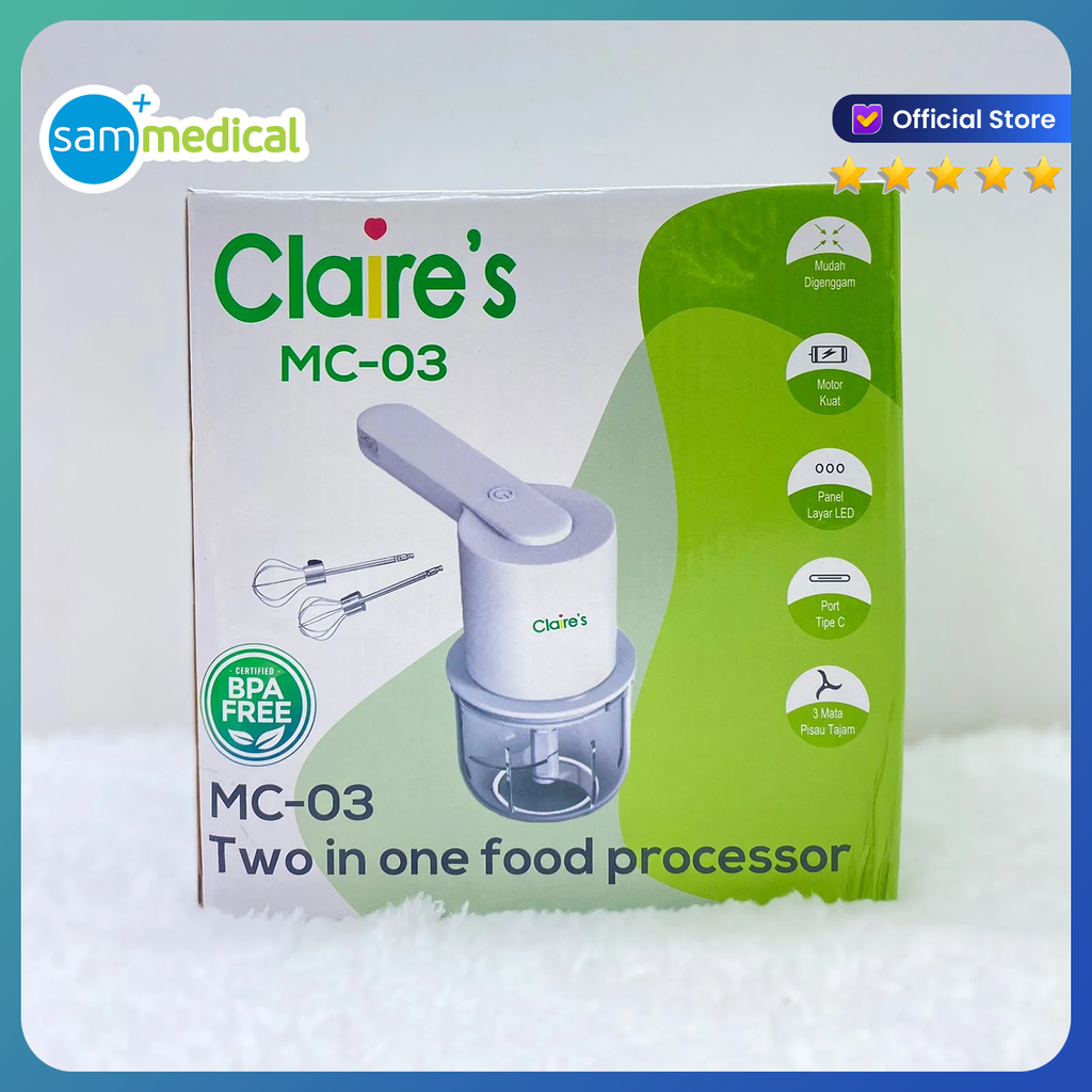 [120231299] Claire's 2IN1 Food Processor MC-03