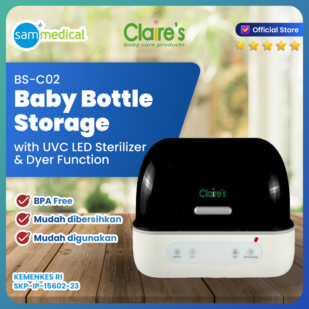Claire's Baby bottle storage with UVC LED Sterilizer & Dyer Function BS-C02