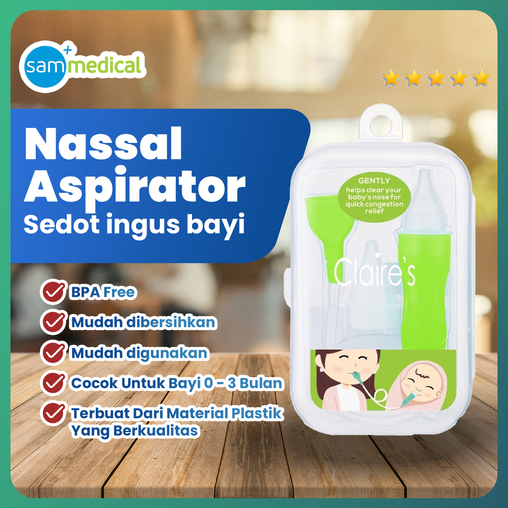 [120231301] CLAIRE'S Baby Nasal Aspirator/Alat Penyedot Ingus Bayi FF-N01