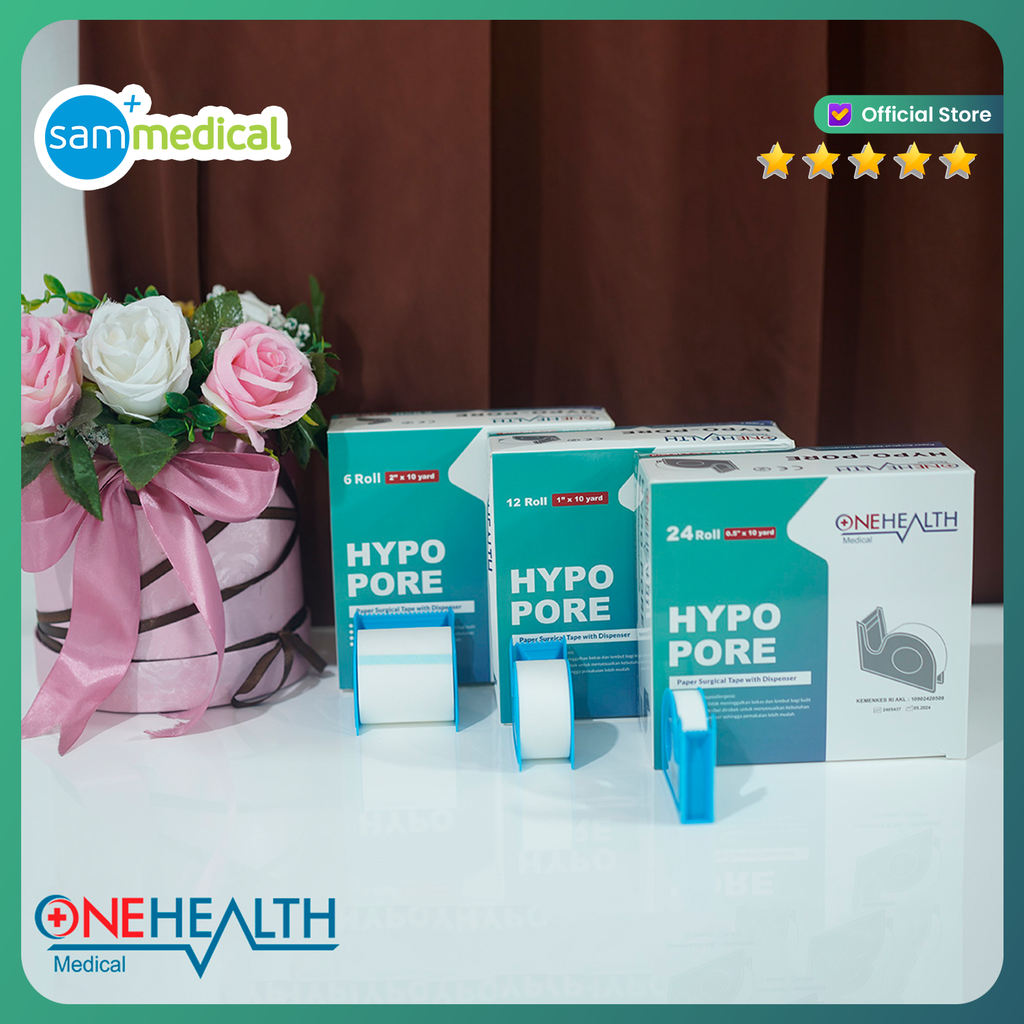 [120231335] One Health Micropore Hypo Pore Surgical Tape 2 Inch@pcs