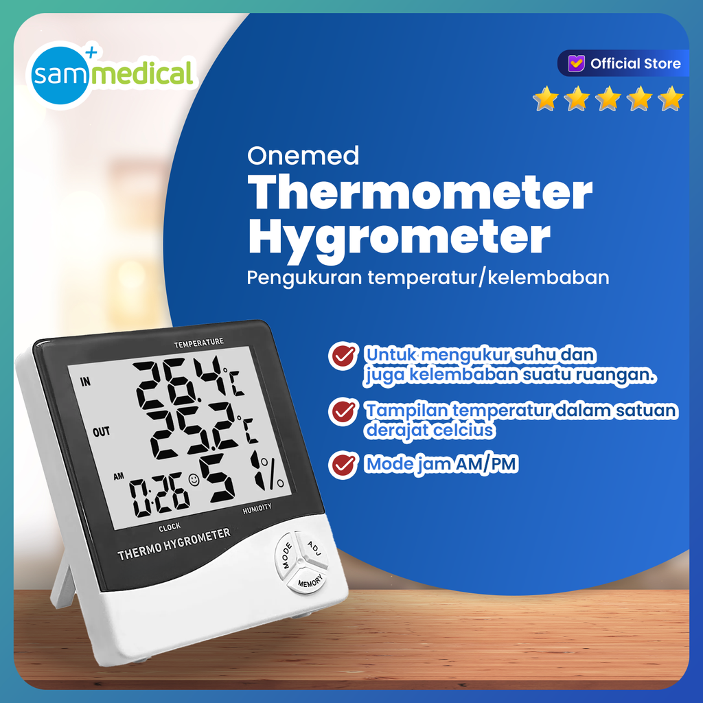 One Med Thermohygrometer HTC-2