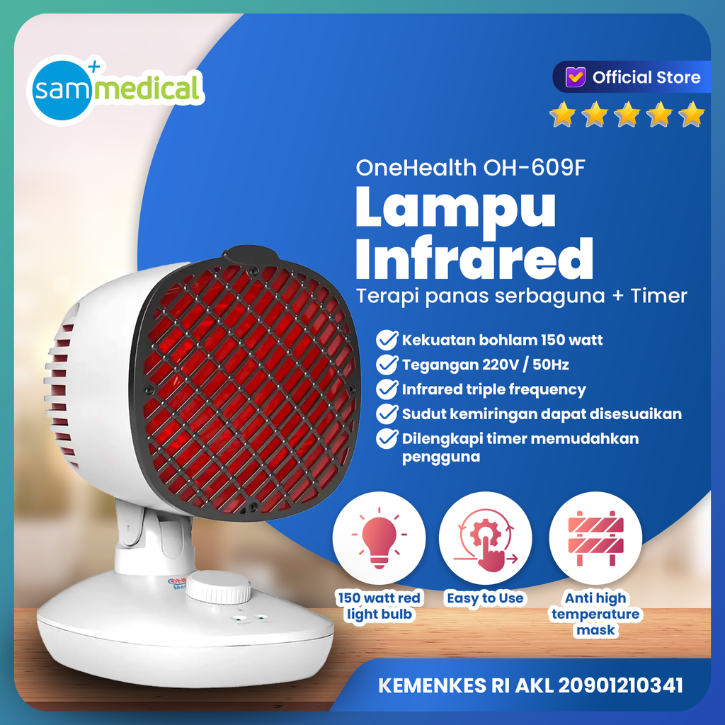 One Health Lampu Infra Red 150 Watt OH-609F 