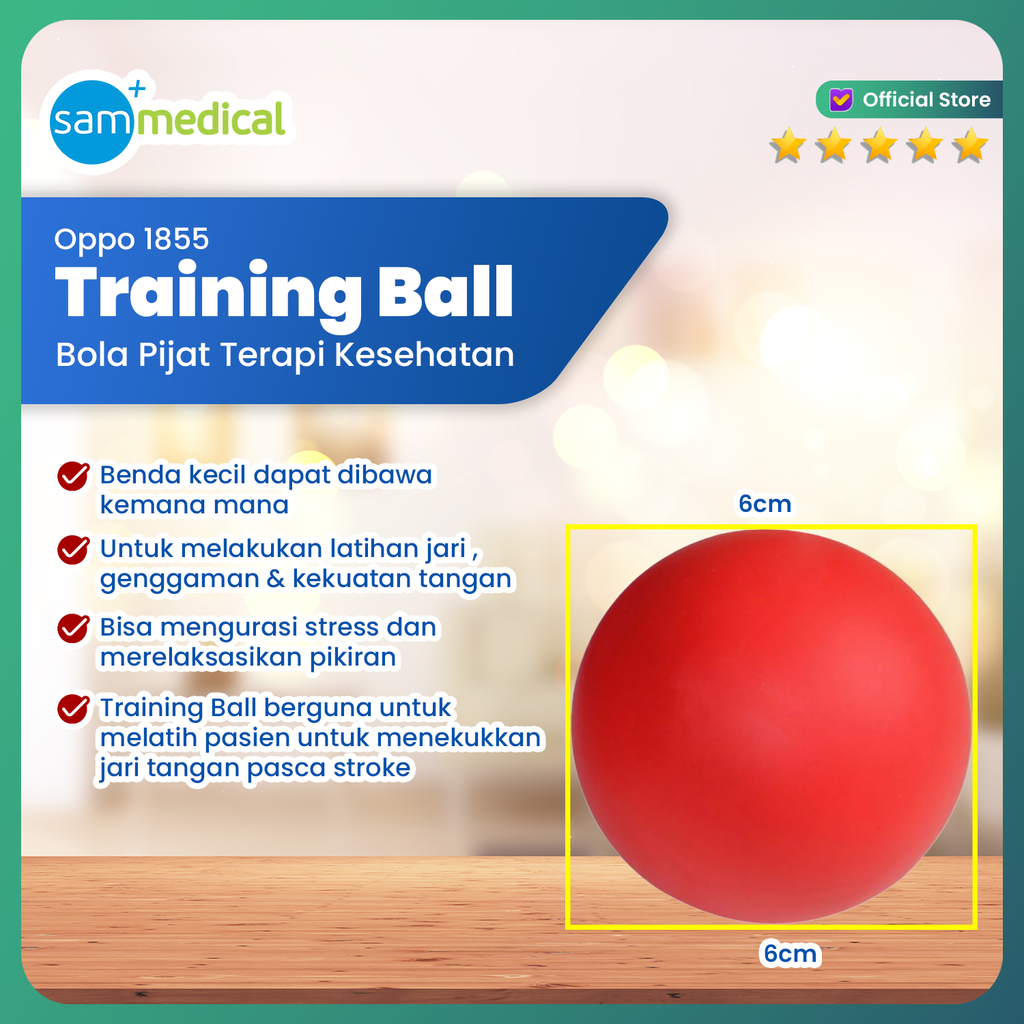 [120231386] Oppo Training Ball 6cm- 1855 ( Polos )