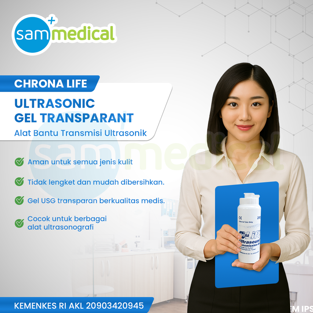 [120231415] Chrona USG Gel / Ultrasonic Gel Transparant - 260ml