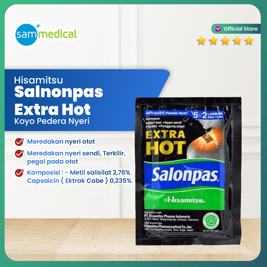 [120231421] Salonpas Koyo Extra Hot (Hitam)@10 Lembar