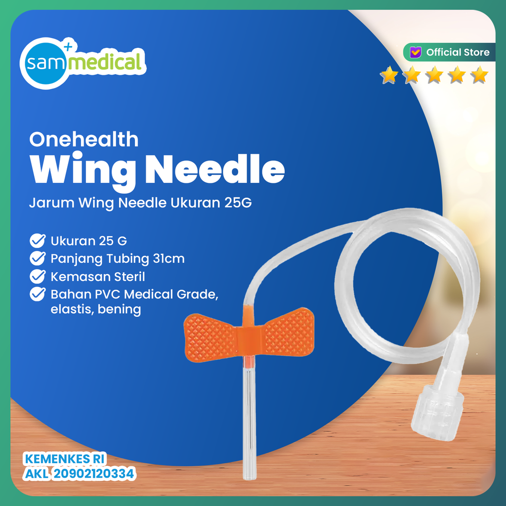 [120231441] One Health Wing Needle 25G @pcs