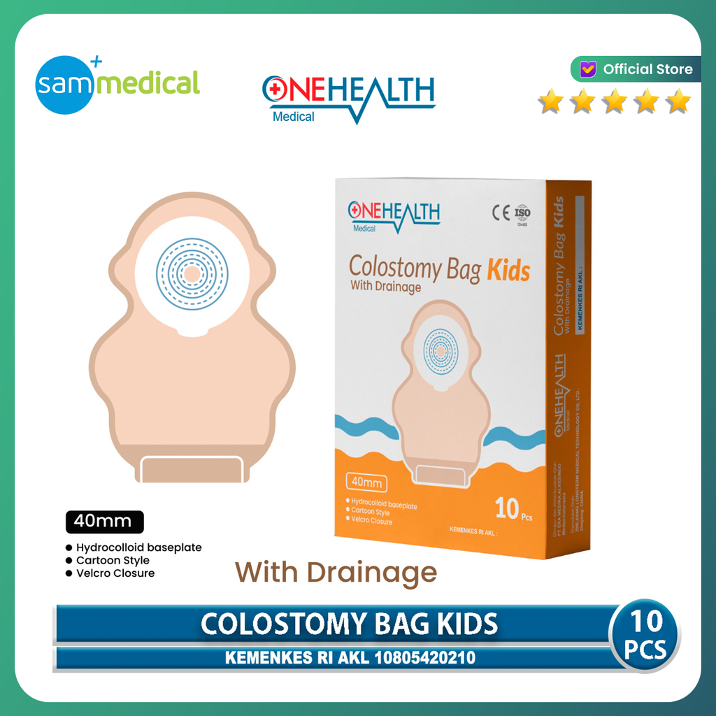 [120231456] One Health Colostomy Bag Anak@pcs