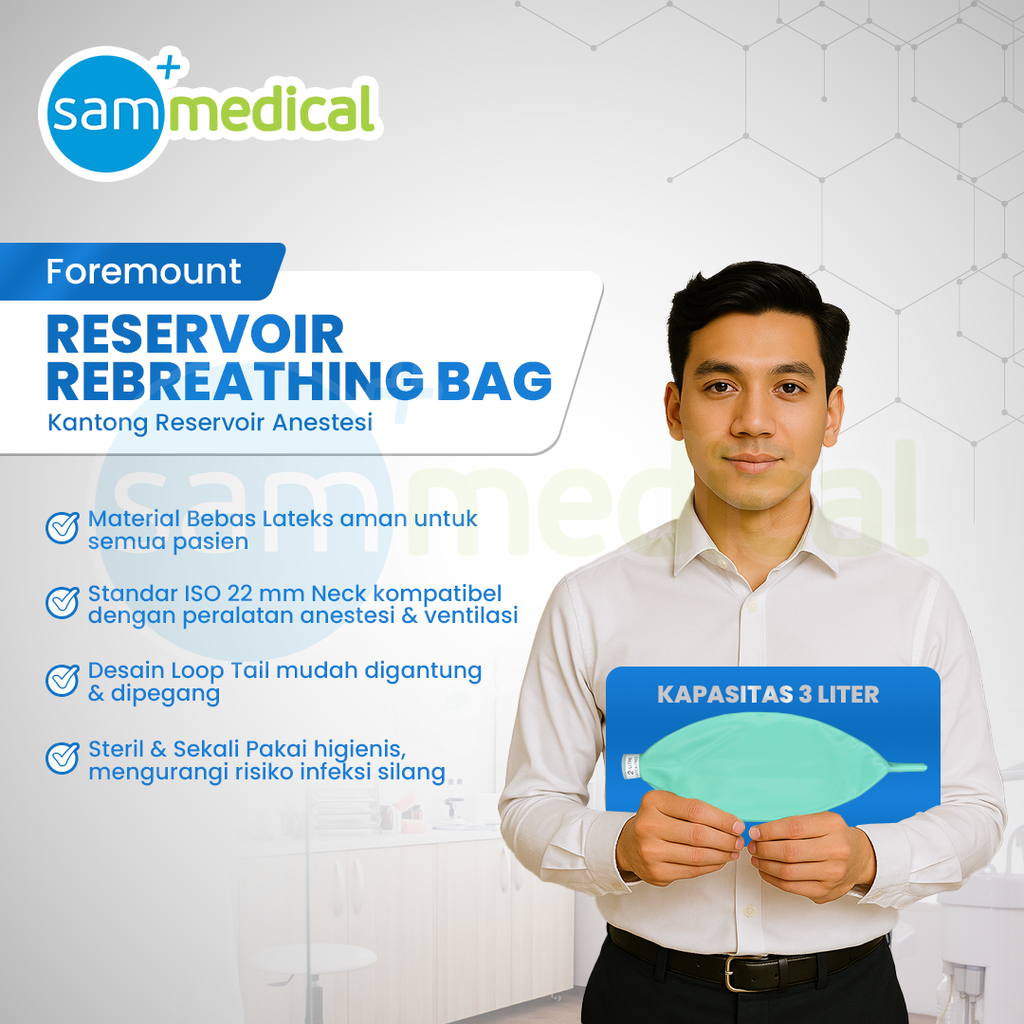 [120231501] Foremount Reservoir Rebreathing Bag 3Ltr