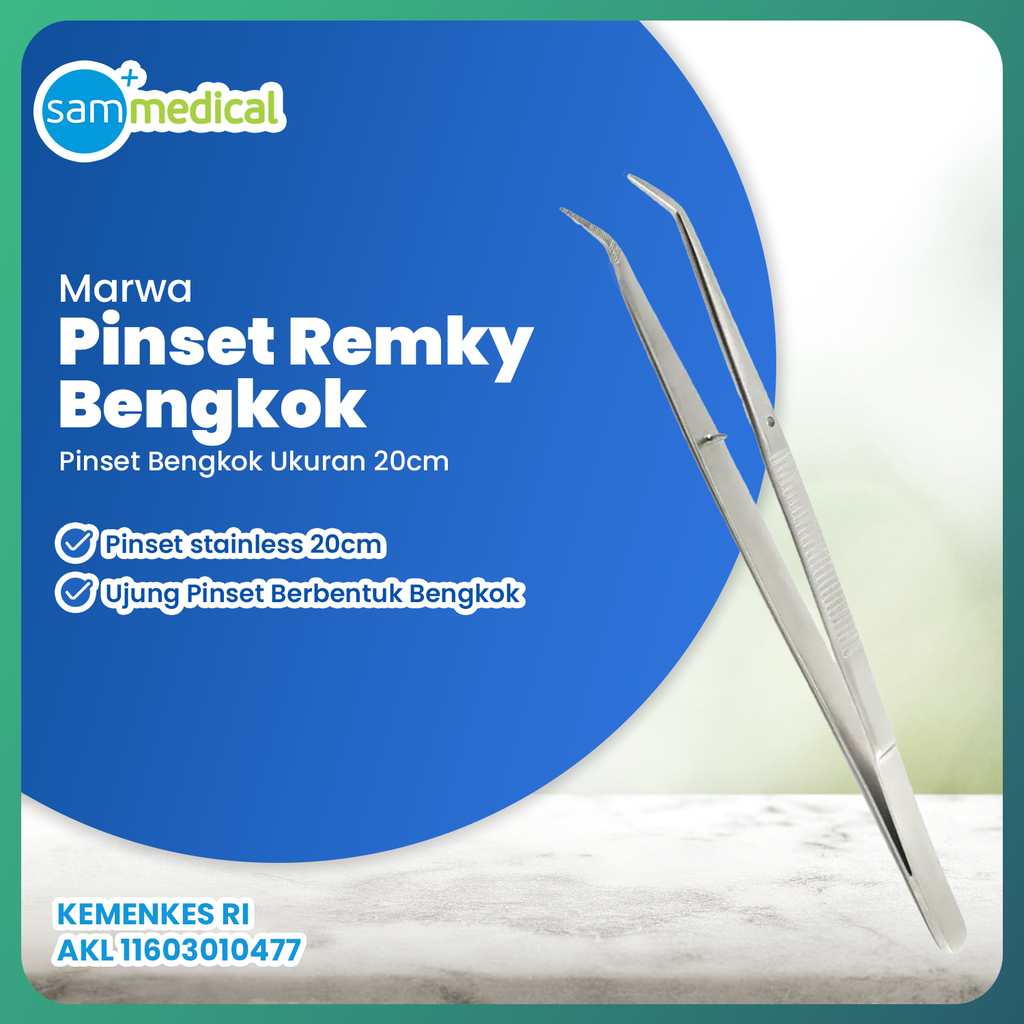 [120231503] MARWA Pinset Remky Bengkok 20cm