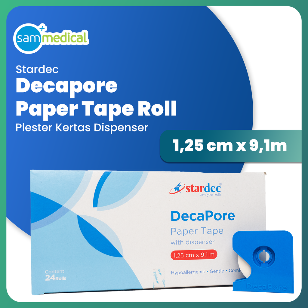 [120231509] Stardec Decapore with dispenser 1,25cm x 9,1M