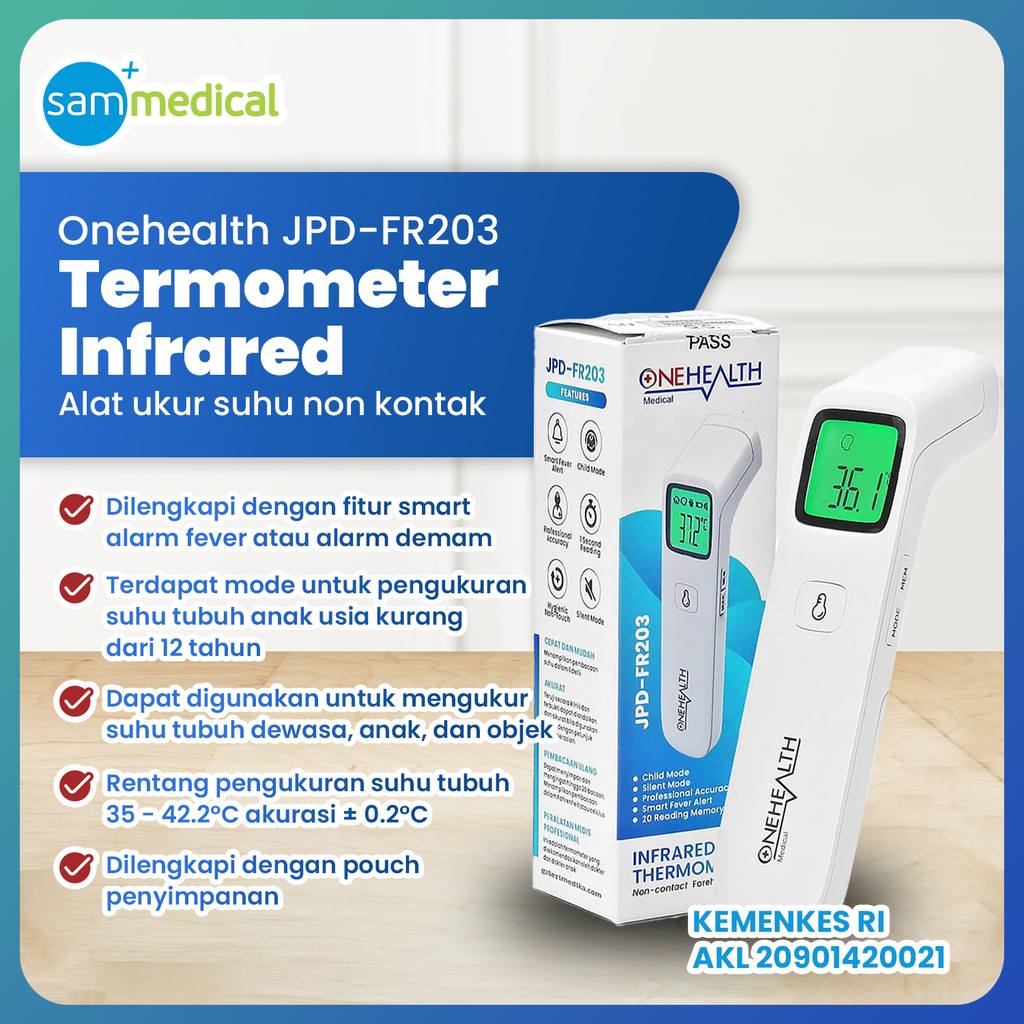 [120231519] One Health Thermometer Infrared Forhead JPD-FR203