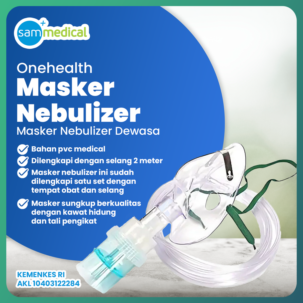 [120231571] One Health Nebulizer Mask Dewasa Size L
