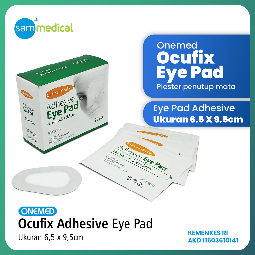 Occufix Eye Pad 6.5x9.5 cm@25 pcs
