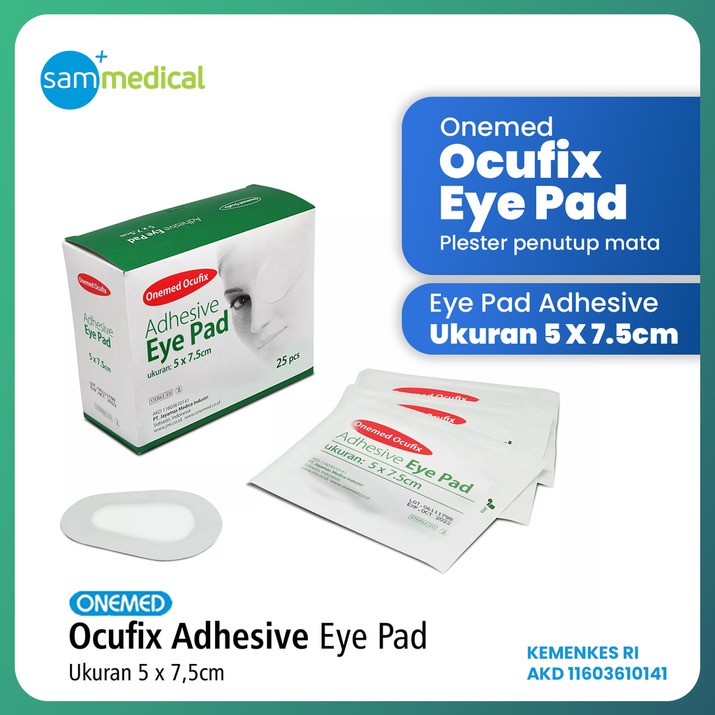 Occufix Eye Pad 5x7.5 cm@25 pcs