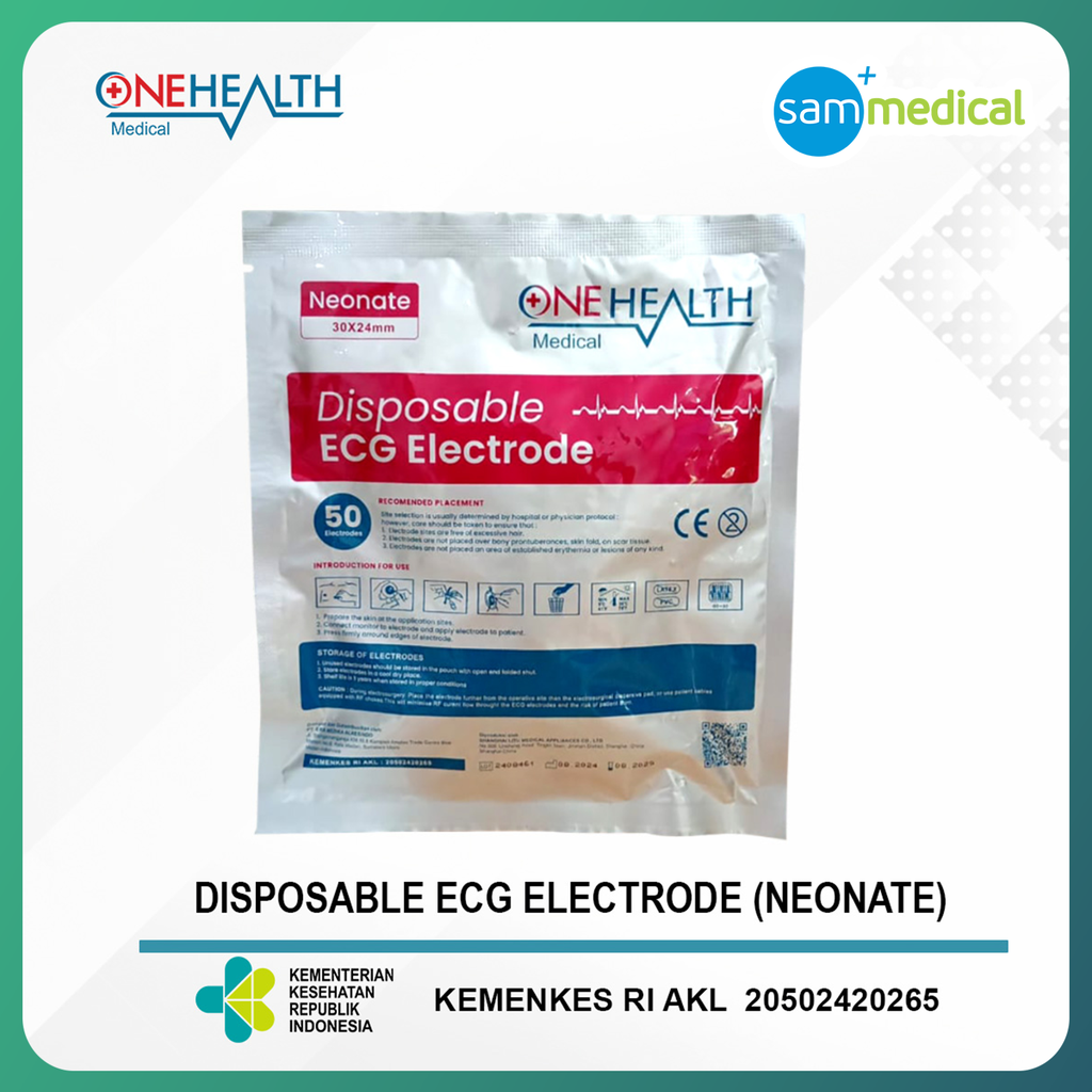 [120231583] One Health  ECG/EKG Electrode Bayi @50pcs