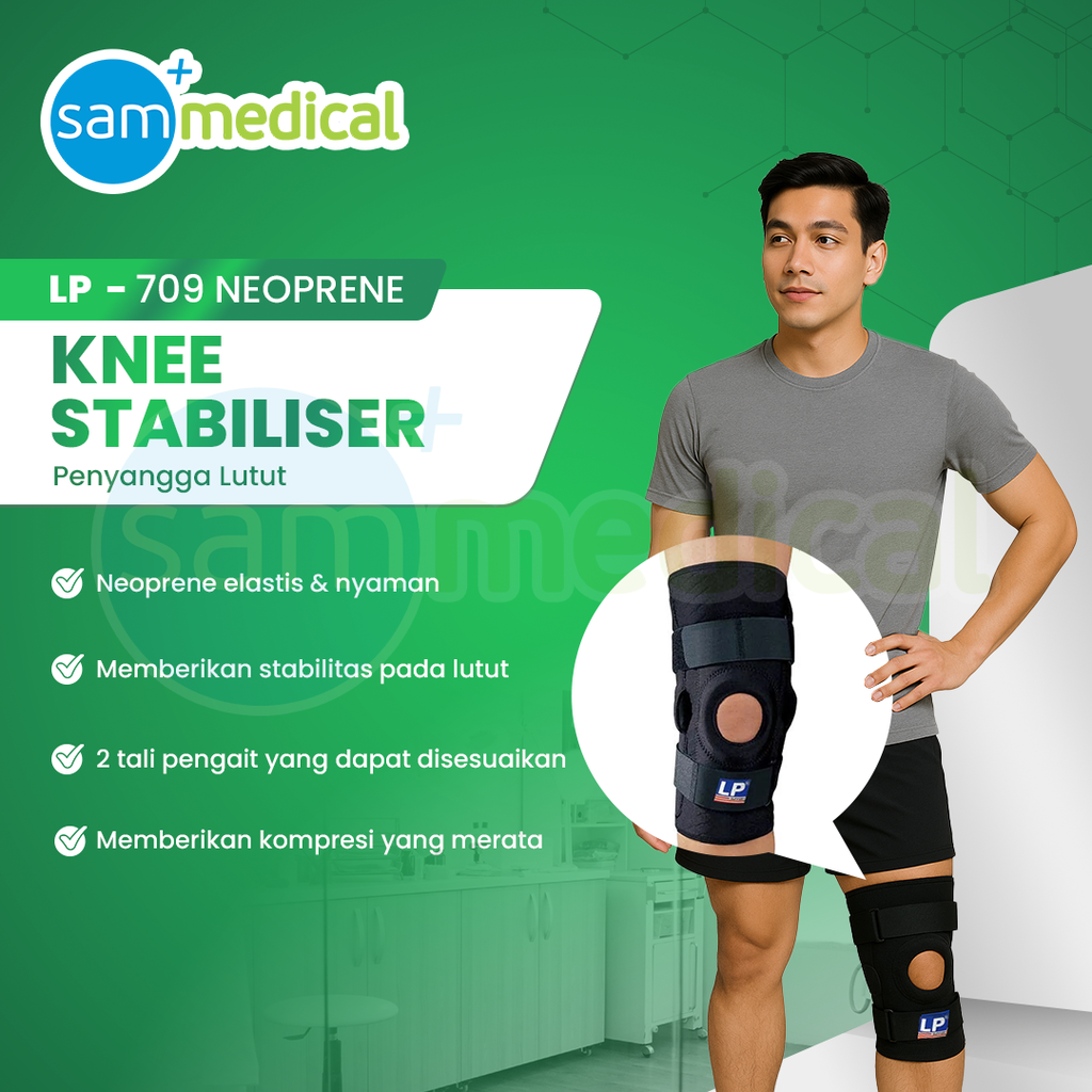 LP Support Knee Stabilizer BLACK M - LP 709