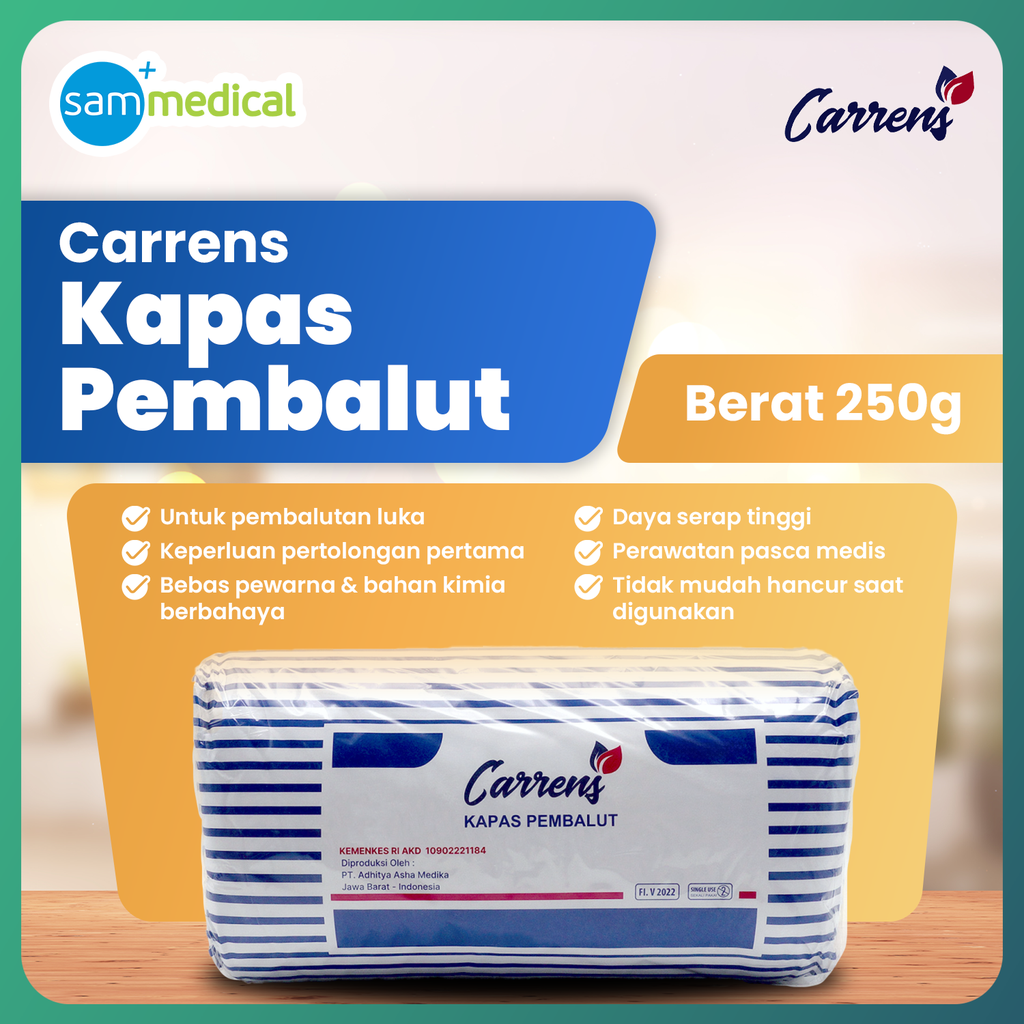 [120231632] CARRENS Kapas Pembalut 250gr