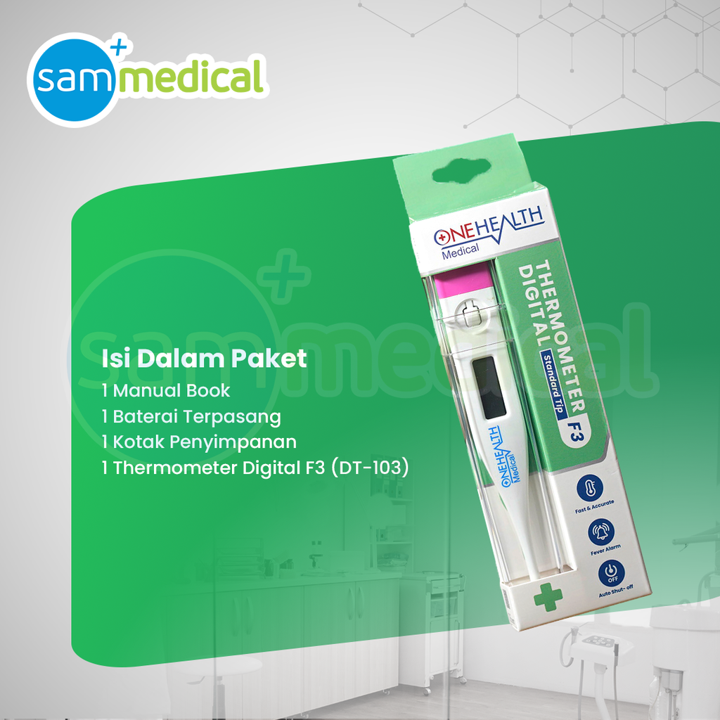 [120231644] One Health Thermometer Digital Standar Tip F3 (DT-103)