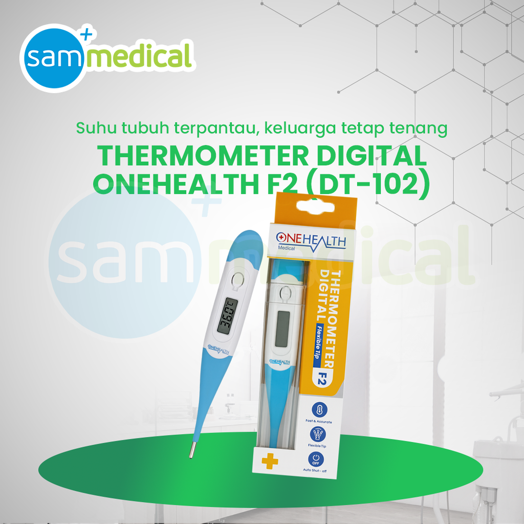[120231645] One Health Thermometer Digital Flexible Tip F2 (DT-102)