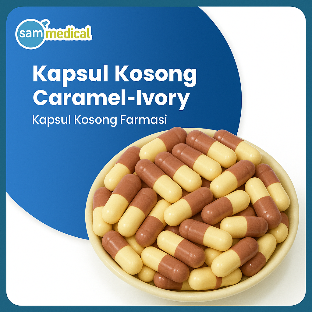 Kapsul Kosong No 0 (500mg) - Caramel Ivory