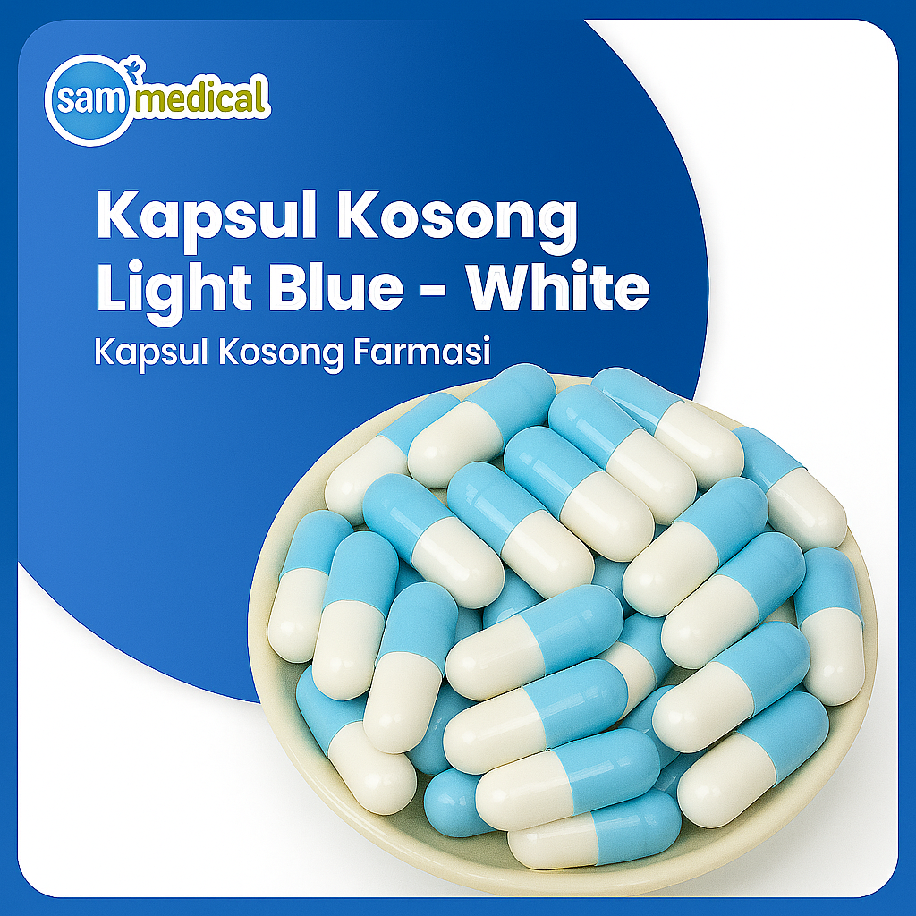 [120231698] Kapsul Kosong No 0 (500mg) - L Blue White