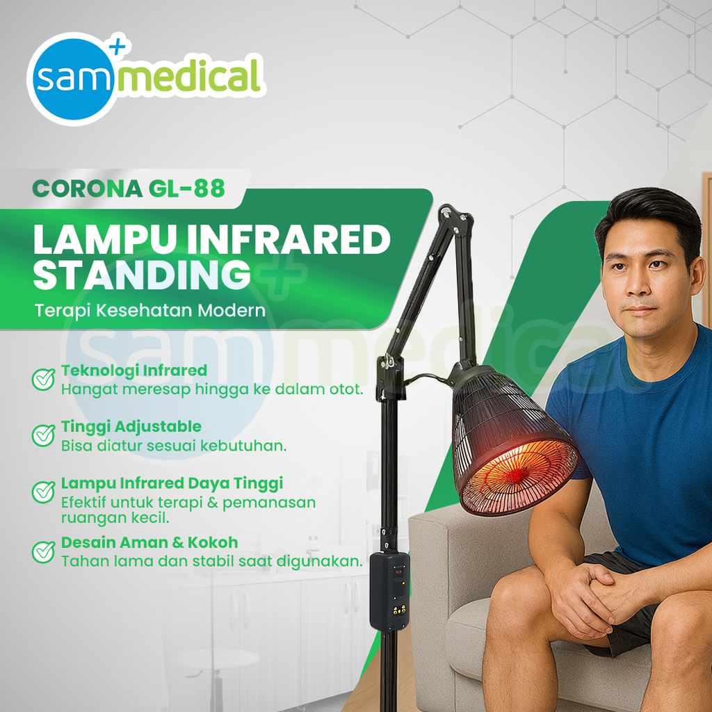[120231708] Corona Lampu Infrared Standing GL-88 