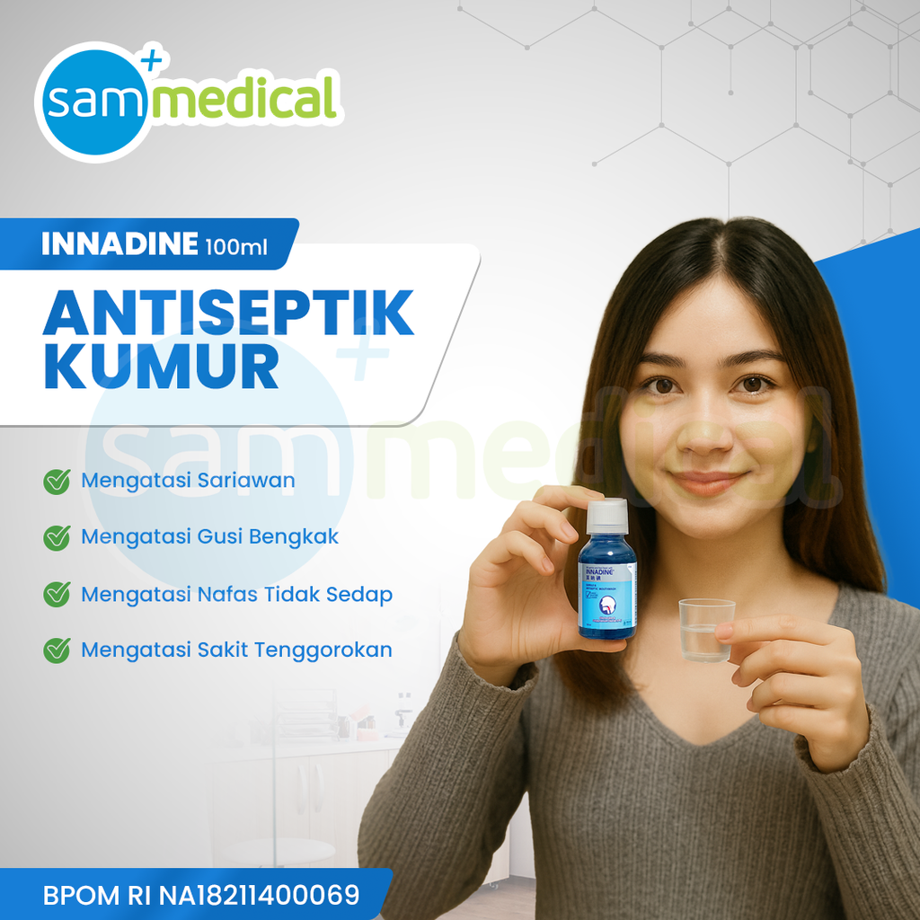 [120231718] INNADINE Gargle & Mouthwash 100ml