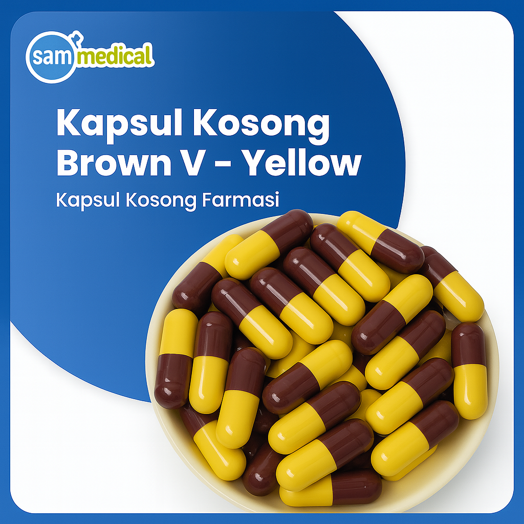 [120231725] Kapsul Kosong No 2 (200mg) - Brown V Yellow