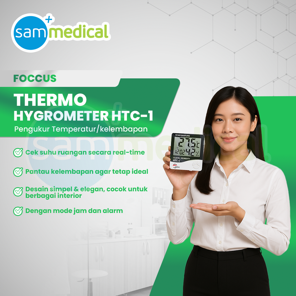 [120231785] Foccus Thermo Hygrometer HTC-1