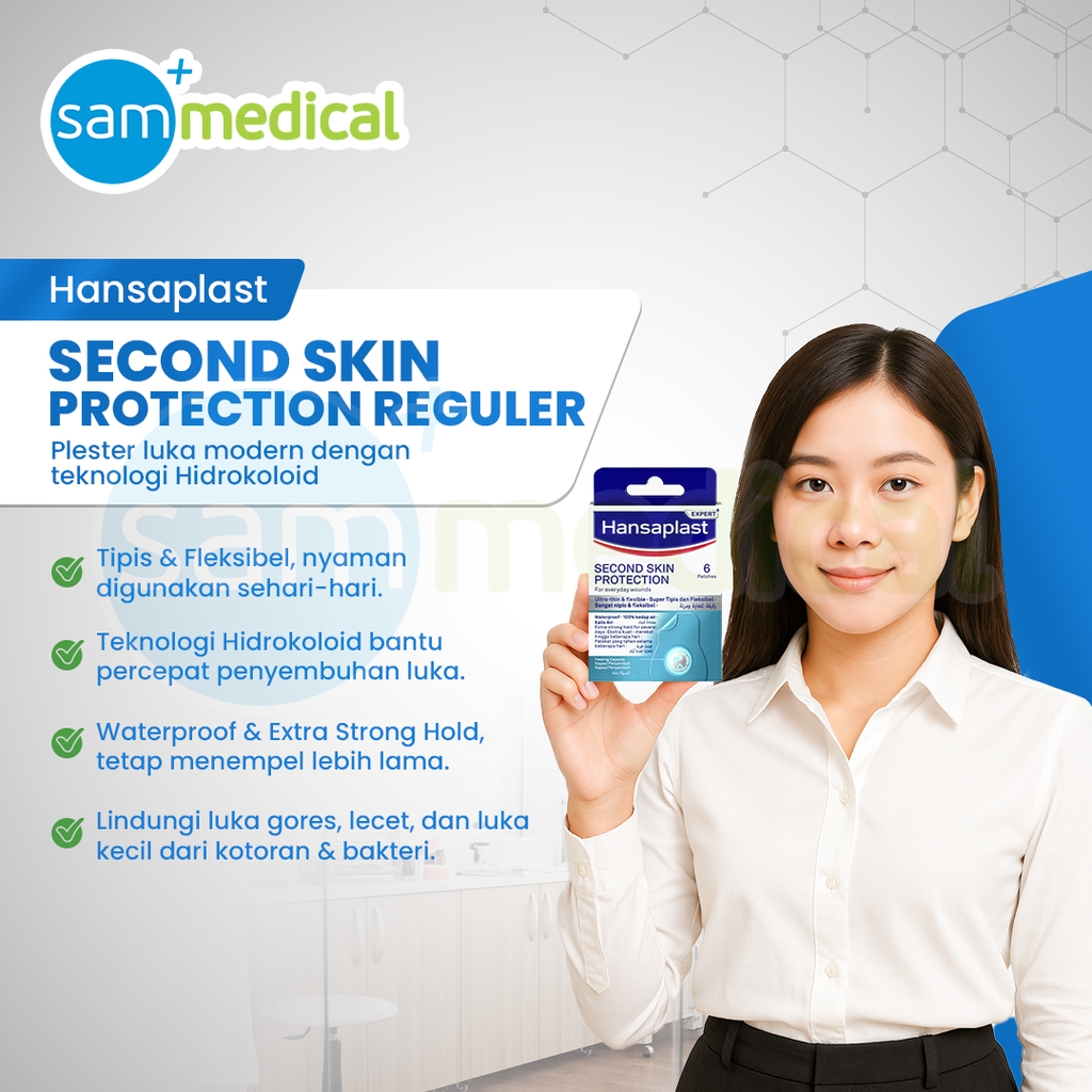 [120231791] Hansaplast Hidrokoloid Second Skin Protection Reguler@Pcs