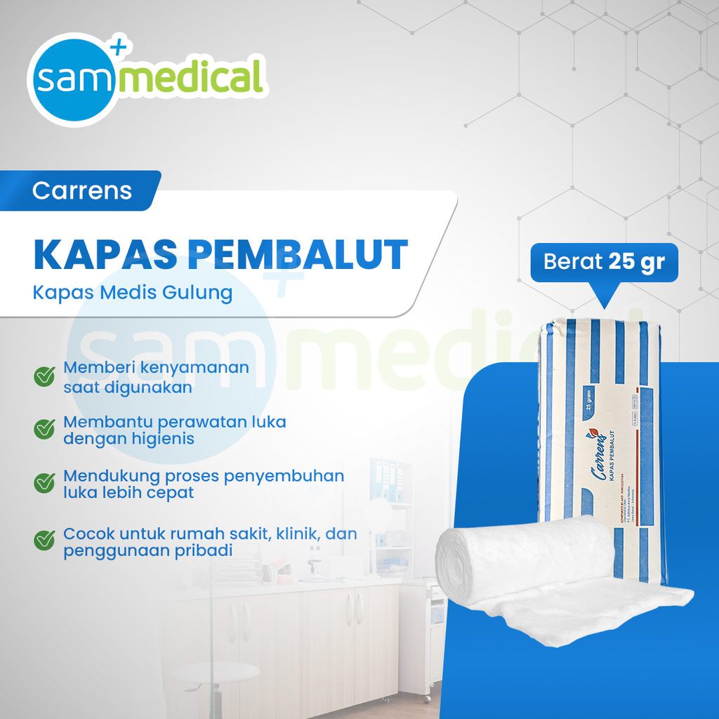 [120231796] CARRENS Kapas Pembalut 25gr
