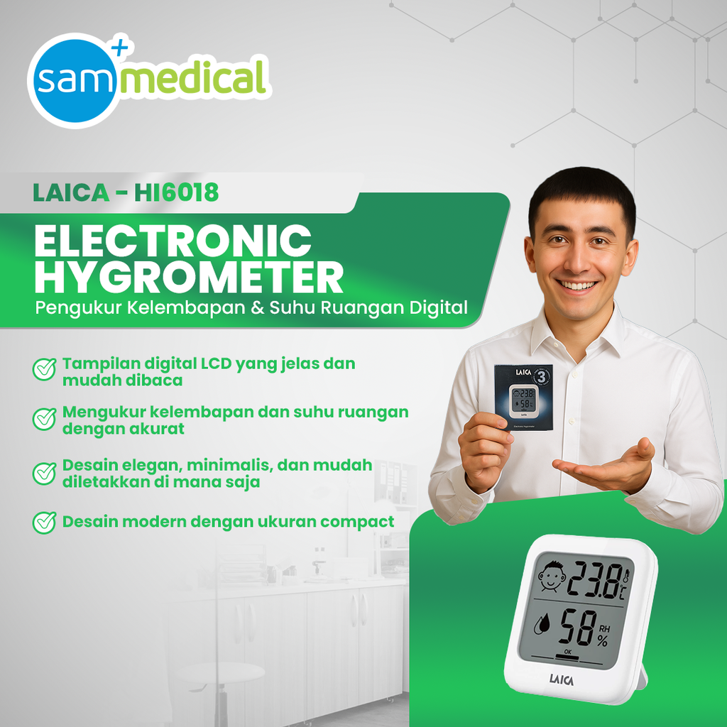 [120231828] Laica Thermometer Hygrometer HI6018