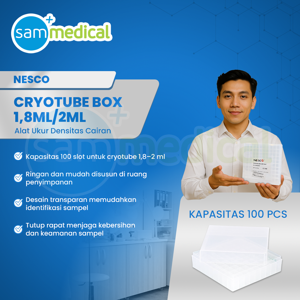 Nesco Cryotube Box 1,8ml/2ml Isi 100 Pcs