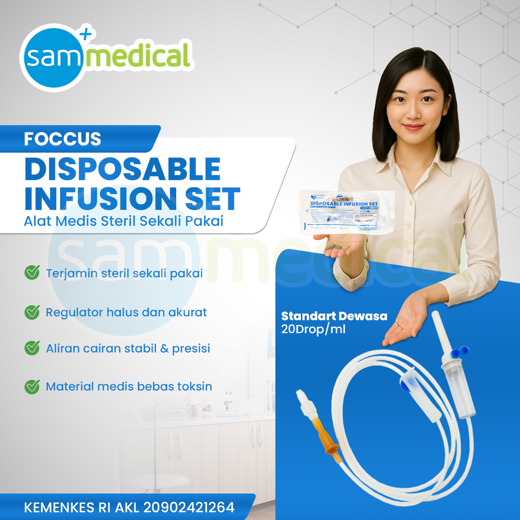  Foccus Infusion Set Standar Dewasa