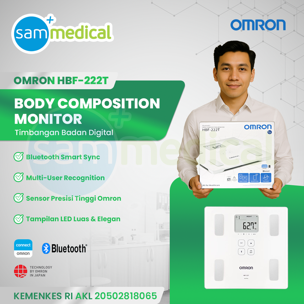 Omron Body Composition Monitor HBF-222T + Bluetooth