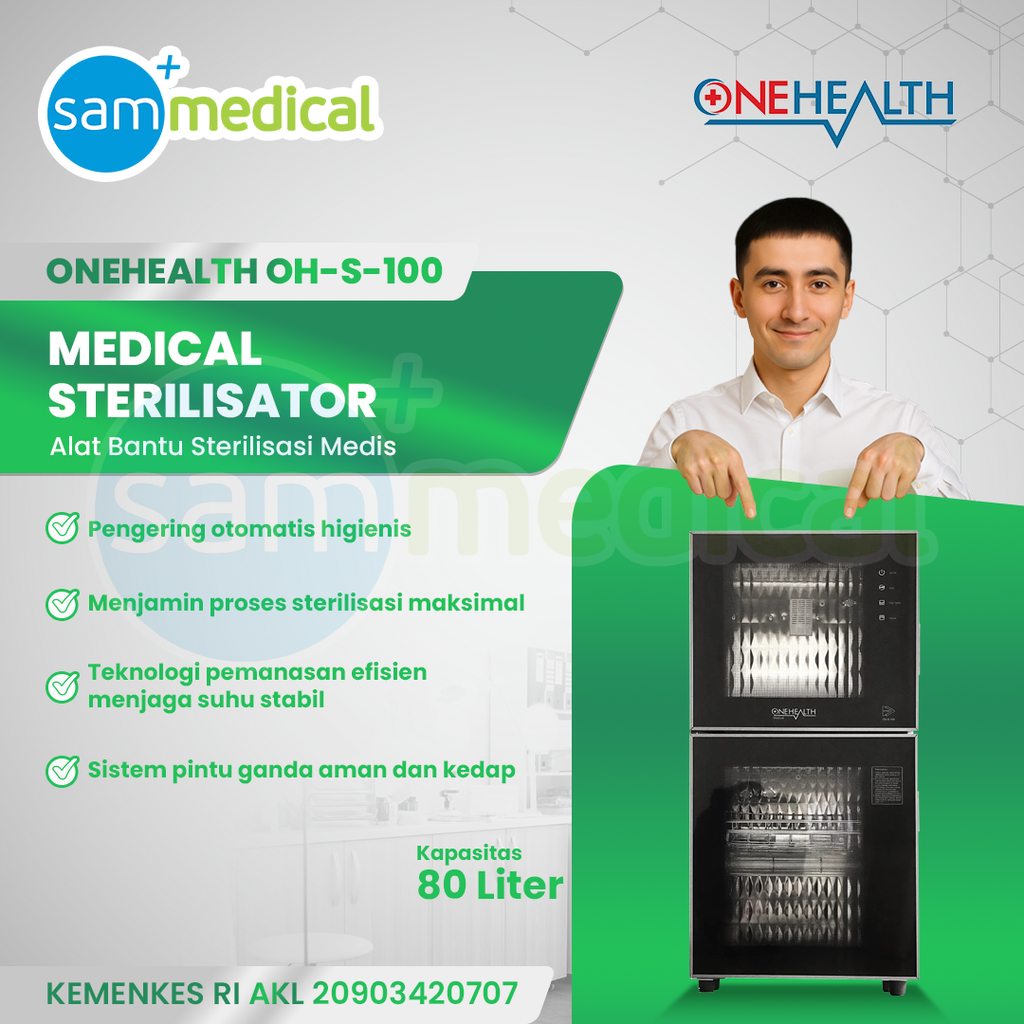 [120231884] One Health Medical Sterilisator 80L (OH-S-100)