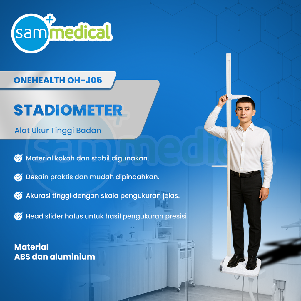 [120231928] One Health Stadiometer / ALat Ukur Tinggi Badan OHJ05