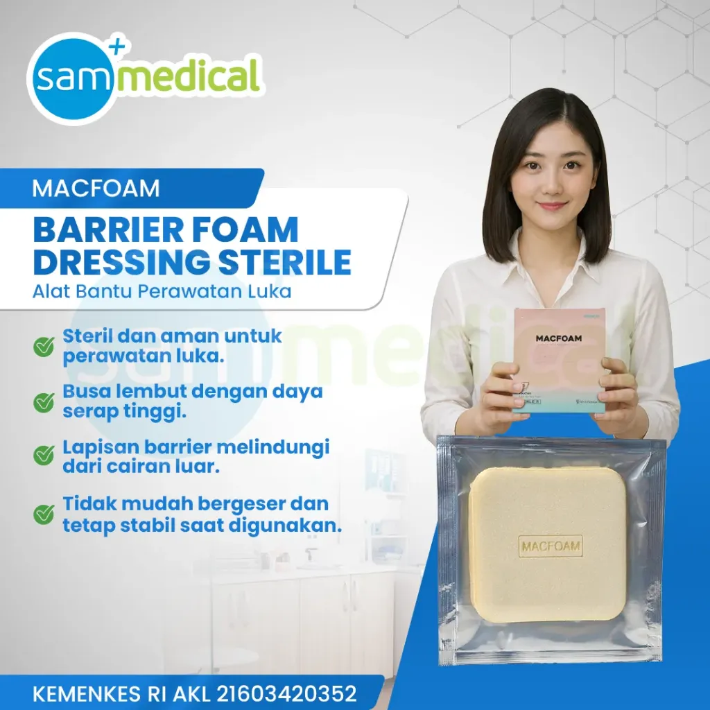 MACFOAM Barrier Foam Dressing Sterile 10x10
