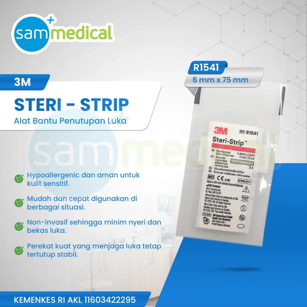 [120231943] 3M Steri Strip R1541 - 6mmx75mm 