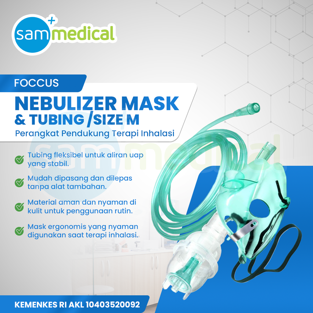 [120231953] Foccus Nebulizer Mask Anak Size M