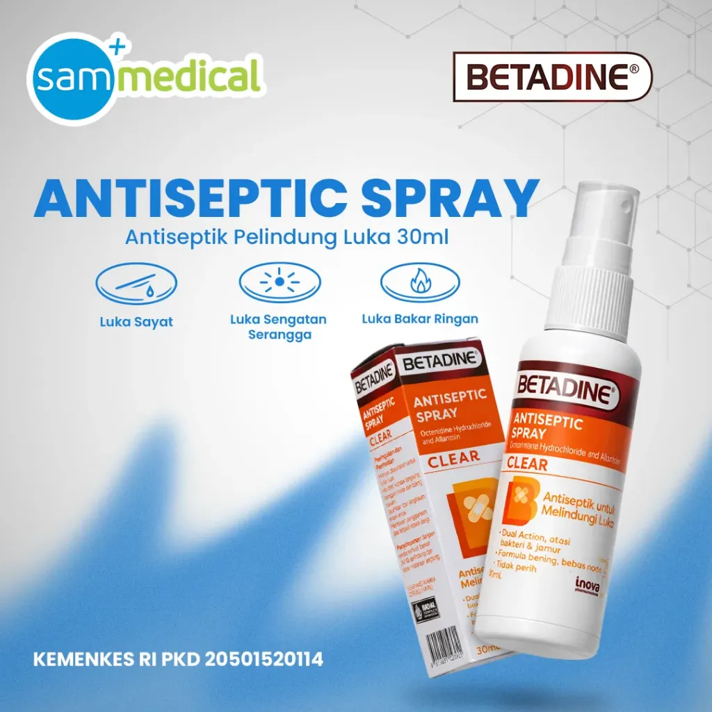 [120232005] Betadine Antiseptik Spray 30 ML