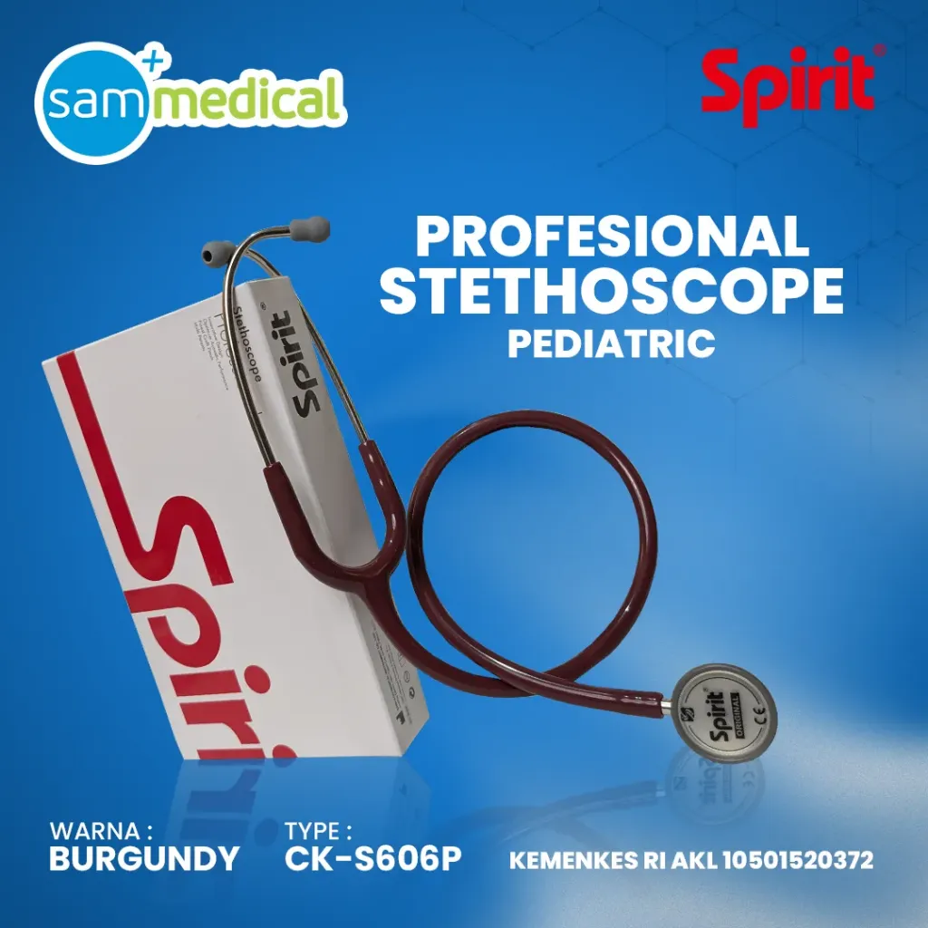 [120232042] Spirit Professional Stethoscope Pediatric CK-S606P Burgundy