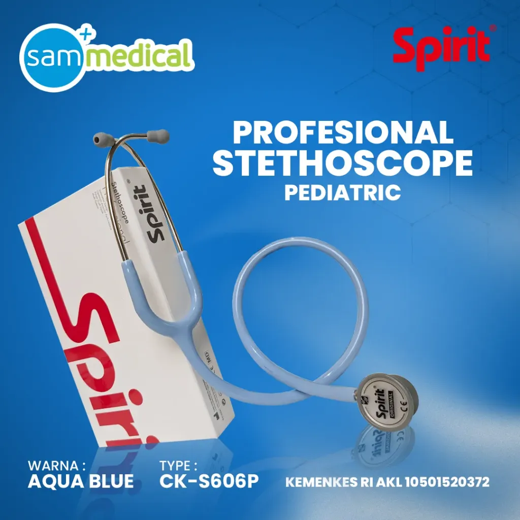 Spirit Professional Stethoscope Pediatric CK-S606P Aqua Blue